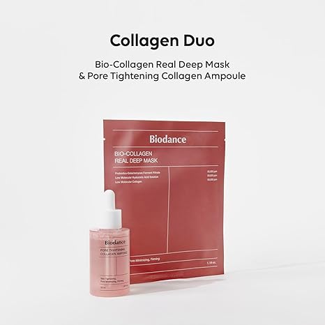 BIODANCE Collagen Duo: Bio-Collagen Real Deep Mask & Pore Tightening Collagen Ampoule