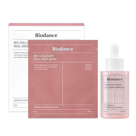 BIODANCE Collagen Duo: Bio-Collagen Real Deep Mask & Pore Tightening Collagen Ampoule