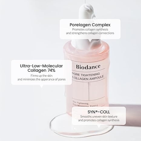 Biodance Pore Tightening Collagen Ampoule | Korean Collagen Serum for Face